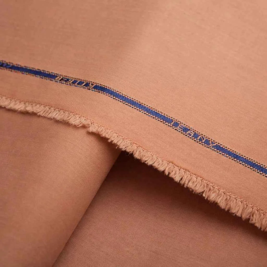 Warm Copper Premium Japani Boski Unstitched Fabric for Men