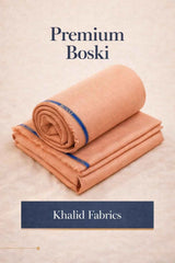 Warm Copper Premium Japani Boski Unstitched Fabric for Men