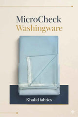 Khalid Fabrics Premium MicroCheck Wash & Wear Suit – Elegant Buff