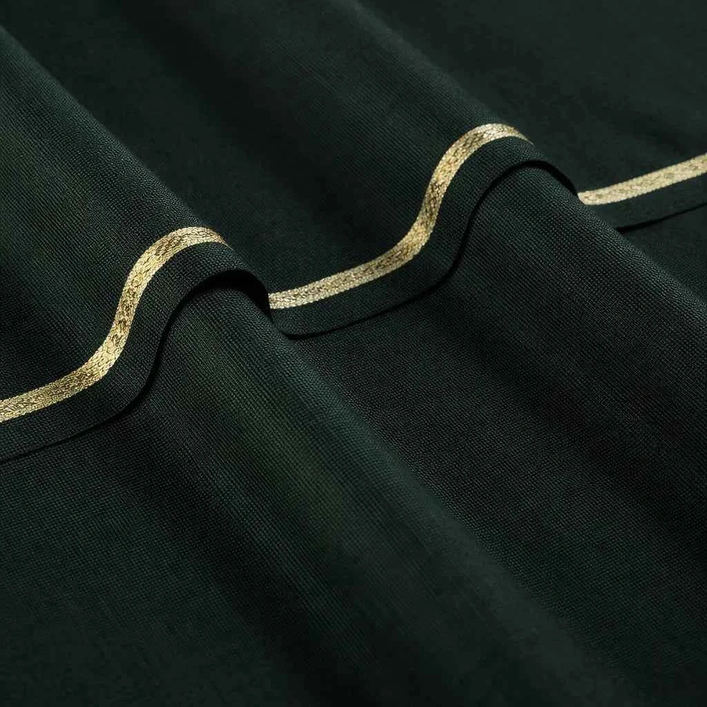 Khalid Fabrics Premium MicroCheck Washingwear Suit – Sophisticated Olive Green