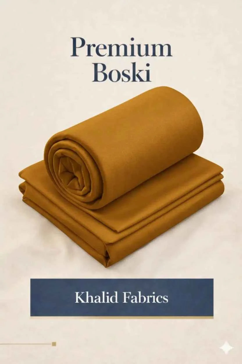 Premium Mustard Gold Japan Boski RIU – Luxury Unstitched Men’s Suit