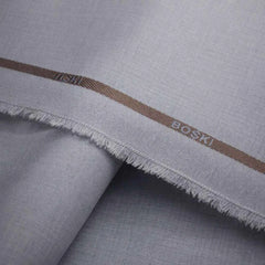 Premium Ash Grey Boski Fabric – Luxury Unstitched Men’s Suit