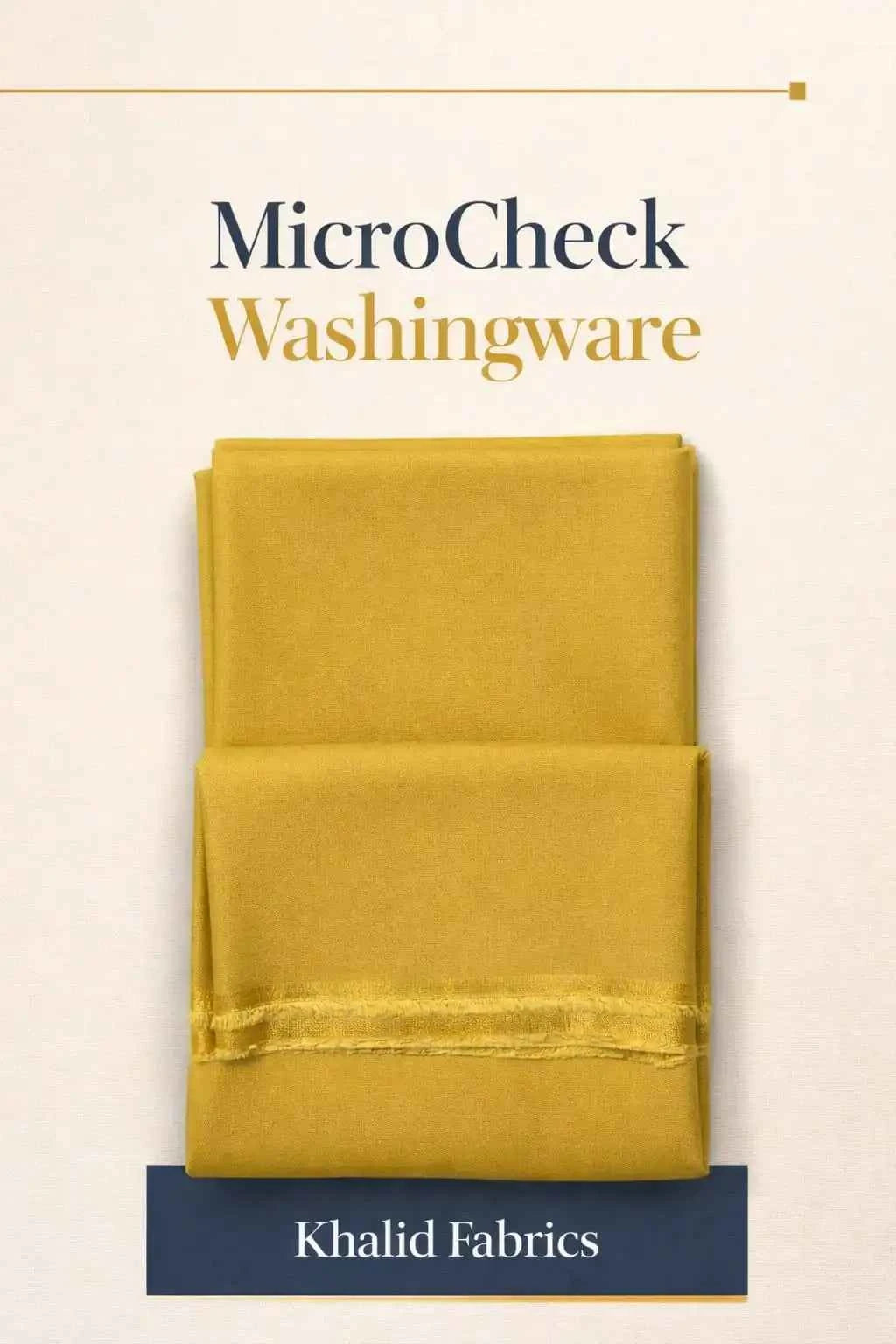 Khalid Fabrics Premium MicroCheck Washingwear – All-Season Men’s Suit