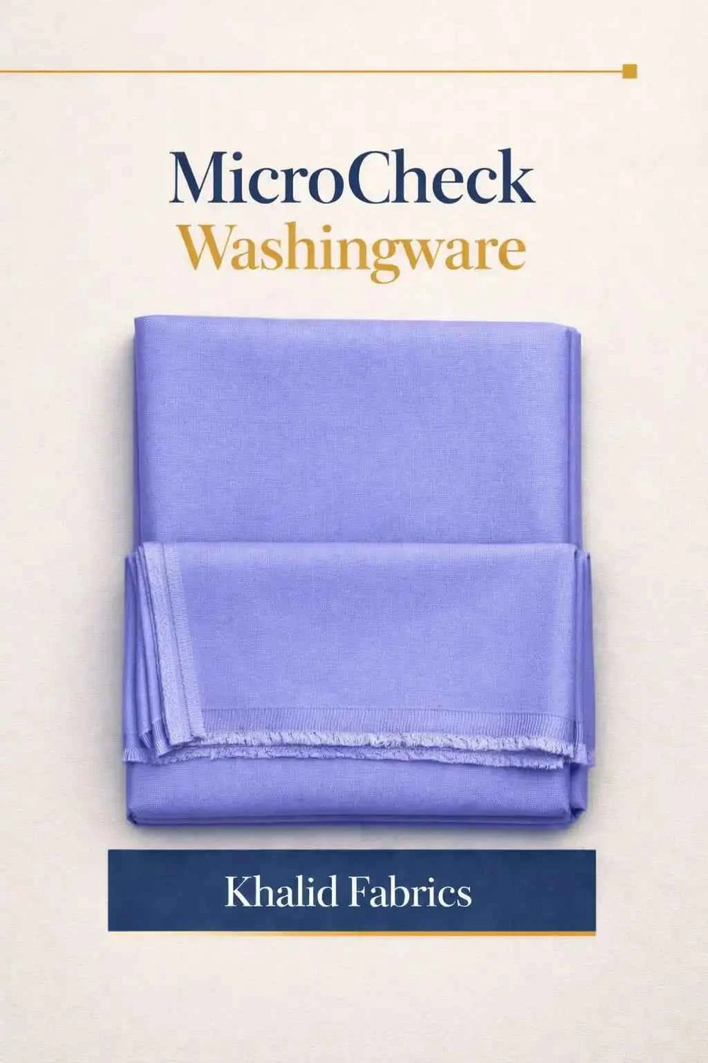 Khalid Fabrics Premium MicroCheck Washingwear – Elegant Royal Blue
