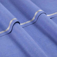 Khalid Fabrics Premium MicroCheck Washingwear – Elegant Royal Blue